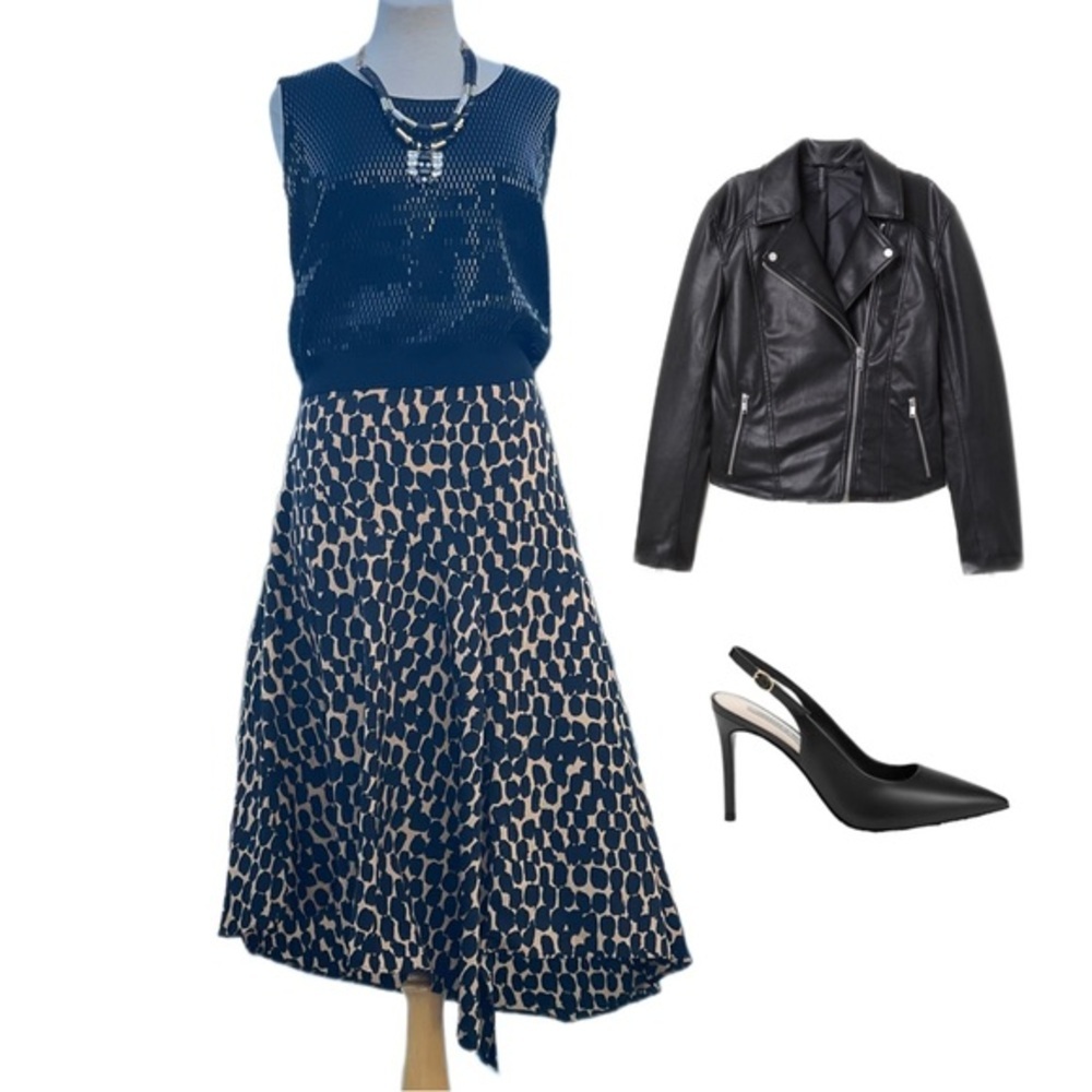 WHO WHAT WEAR leopard print midi skirt|10 - Picture 4 of 9